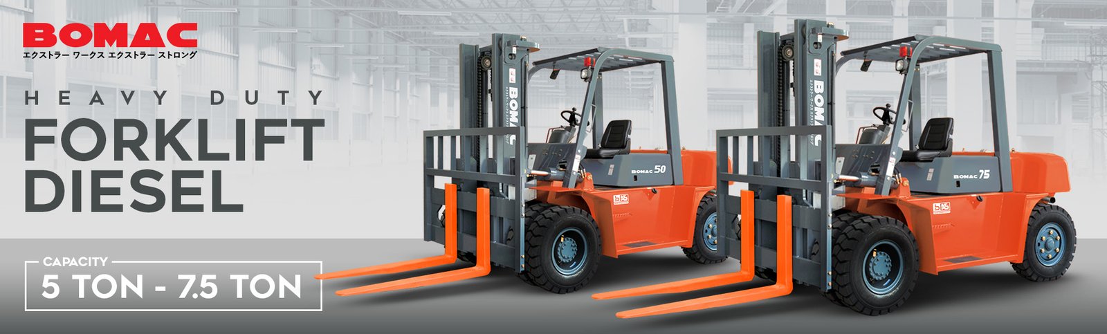 Heavy Duty Diesel Forklift 5t – 7.5t