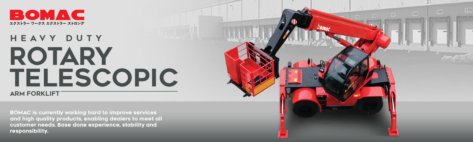 Heavy Duty Rotary Telescopic Arm Forklift