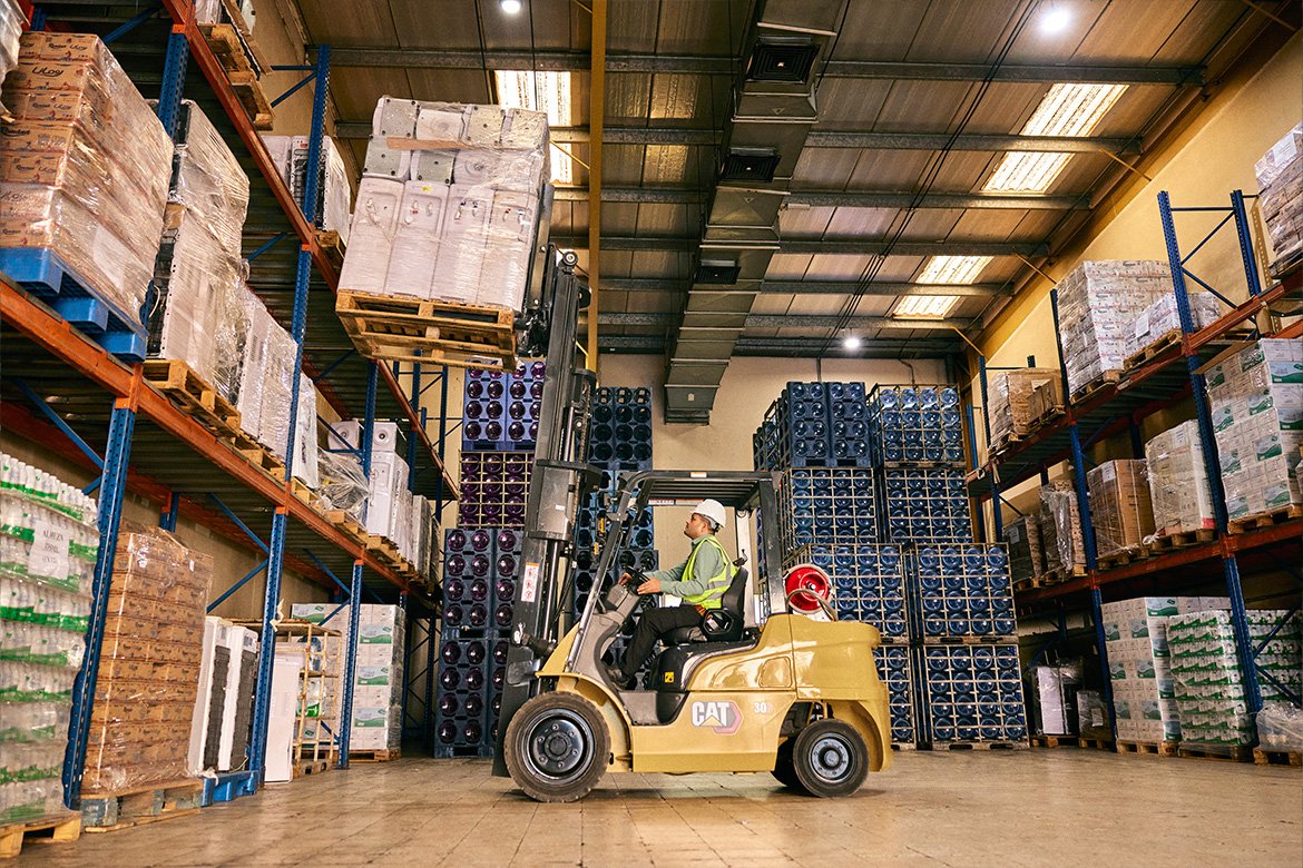 Cat® GP15PT Compact Petrol/LPG Powered Forklift (1.500 kg)