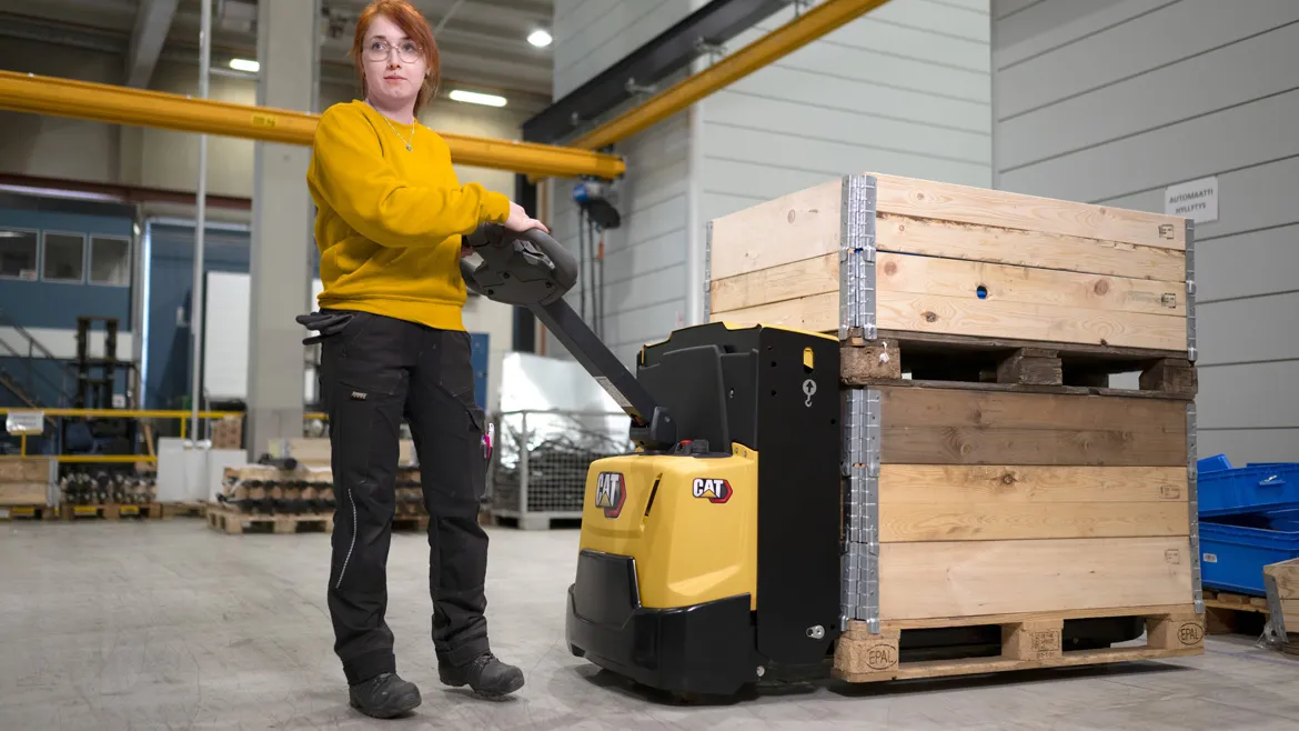 Cat® NPP20N3E Pedestrian Power Pallet Truck (2000/700 kg) - Tampilan 3