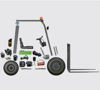 Forklift EP Equipment EFXZ-251 - Tampilan 5