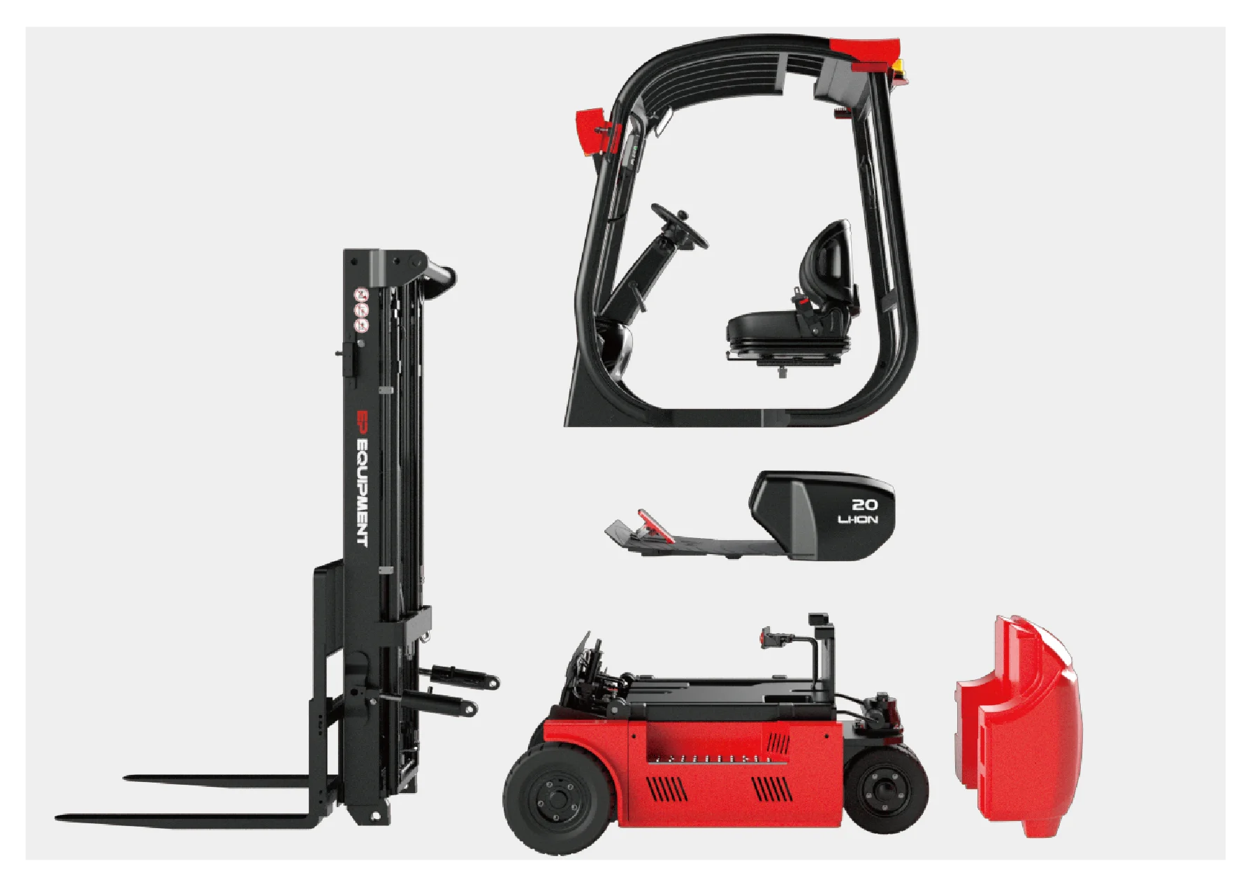 Forklift EP Equipment TDL161 - Tampilan 6