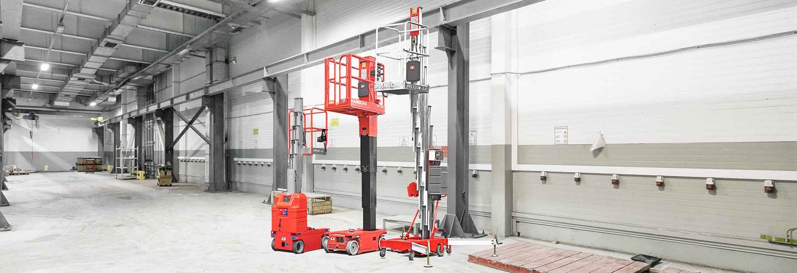 Spesifikasi Teknis HC Forklift HV Series Vertical Mast Lift (Aerial Platforms) Kapasitas 150~227kg