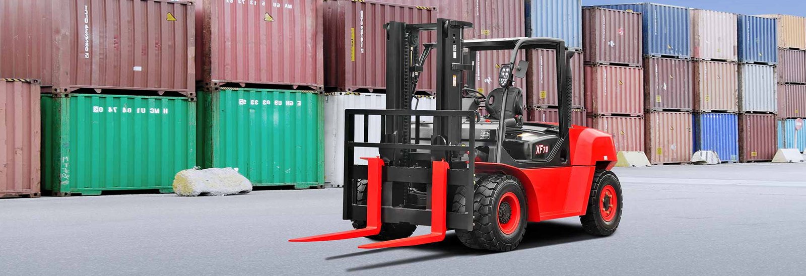 Spesifikasi Teknis HC Forklift XF series 5.0-7.0t Internal Combustion Counterbalanced Forklift Truck (IC - Trucks) Kapasitas 5,000~7,000kg