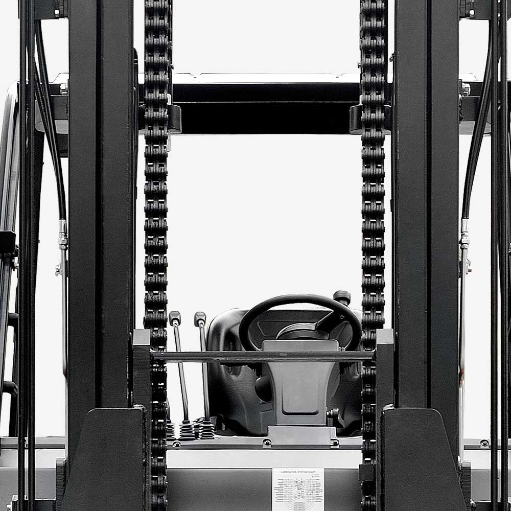 HC Forklift XF series 8.0-12t Internal Combustion Counterbalanced Forklift Truck - Sudut Teknis 2
