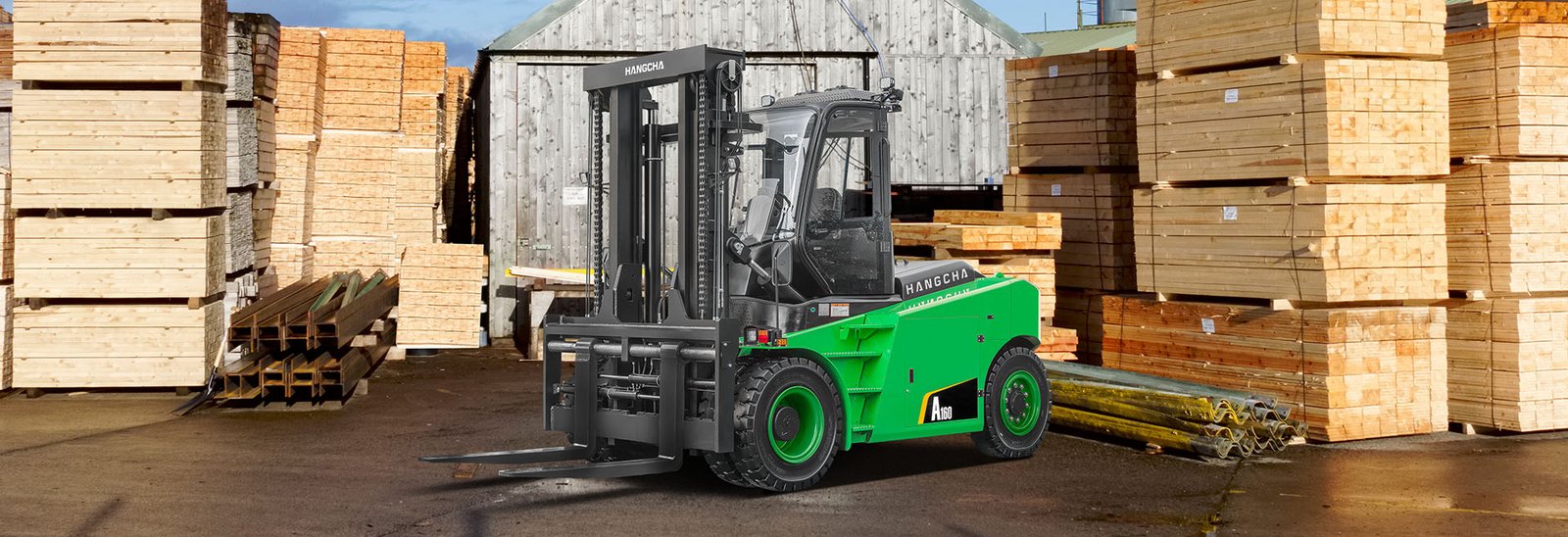 HC Forklift A Series High Capacity Electric Forklift Truck - Sudut Teknis 12