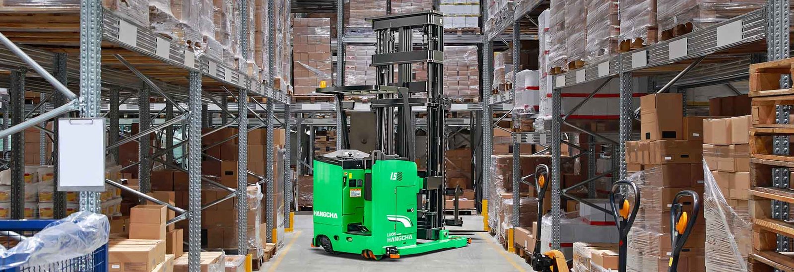 Spesifikasi Teknis HC Forklift A Series Stand-on Man-down Turret Truck (Lithium E-Trucks) Kapasitas 1,000~1,500kg