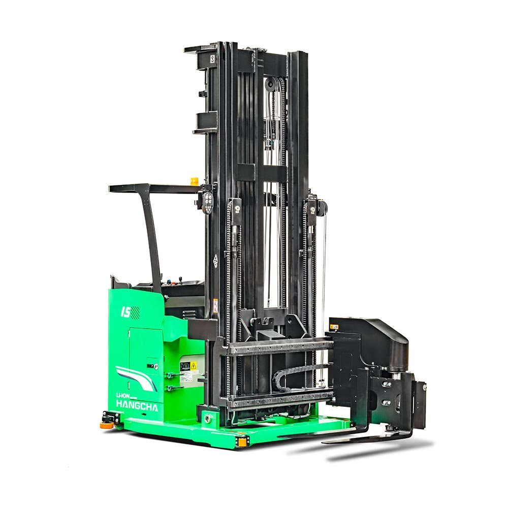 HC Forklift A Series Stand-on Man-down Turret Truck - Sudut Teknis 9
