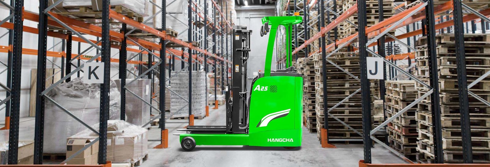 Spesifikasi Teknis HC Forklift A Series Stand-on Reach Truck 2.0-2.5t(Li-Ion) (Lithium E-Trucks) Kapasitas 2,000~2,500kg