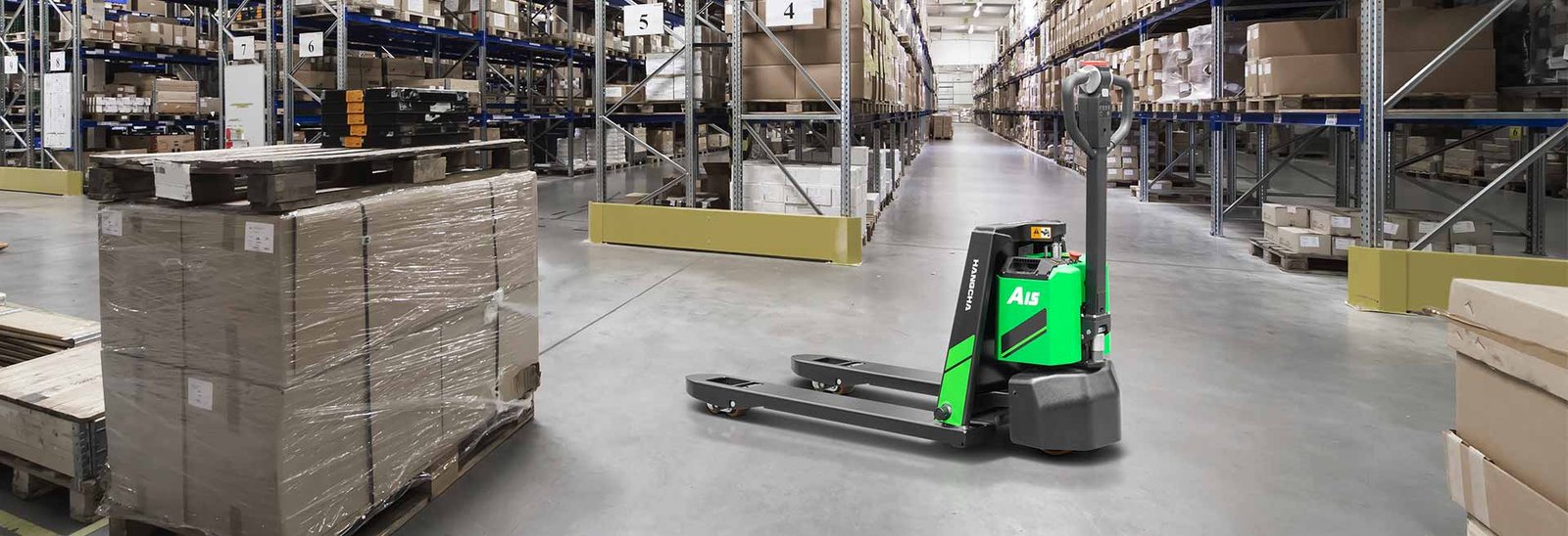 HC Forklift A series 1.5-2.0t Mini Walkie Pallet Truck  Li-Ion - Sudut Teknis 16