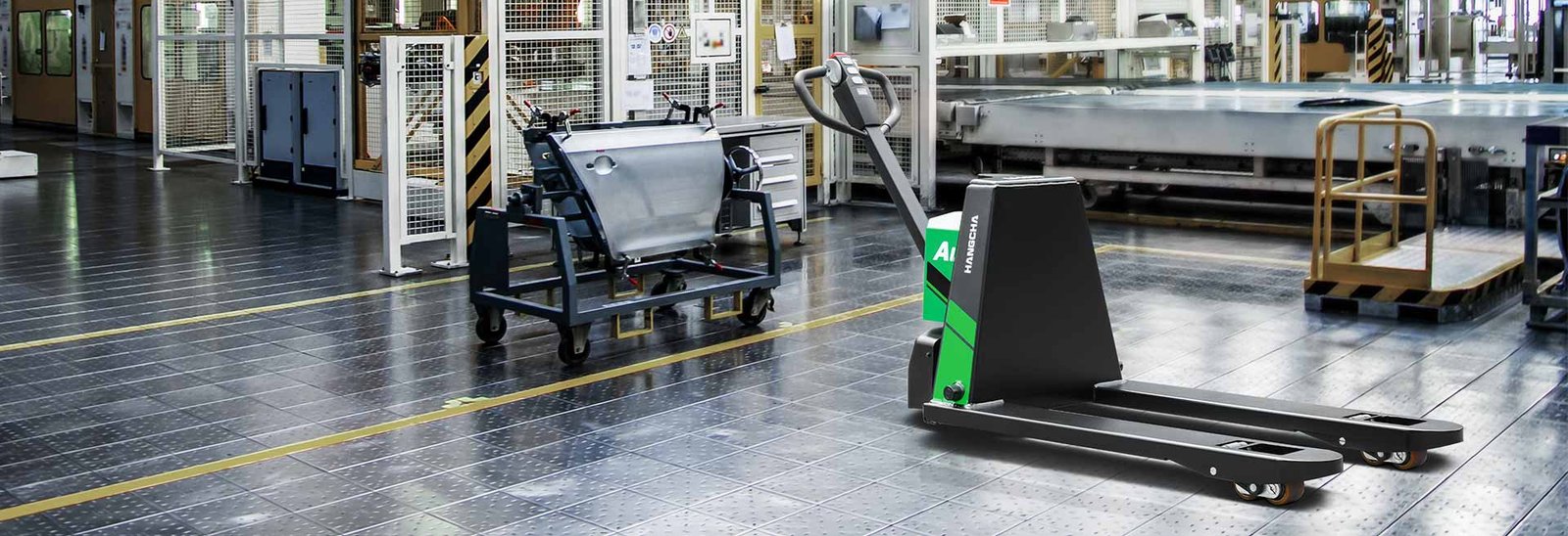 HC Forklift A series 1.5-2.0t Mini Walkie Pallet Truck  Li-Ion - Sudut Teknis 17