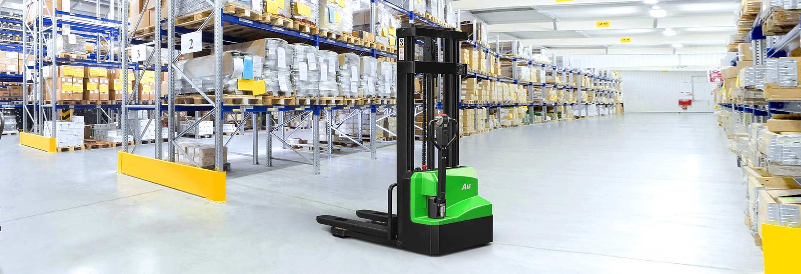 Spesifikasi Teknis HC Forklift A series Double-column Pallet Stackers Mini Range II(Li-Ion) (Lithium E-Trucks) Kapasitas 1200~1500kg