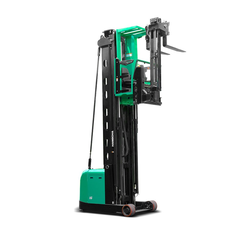 HC Forklift Man up tri-Lateral Electric Stacker - Sudut Teknis 14