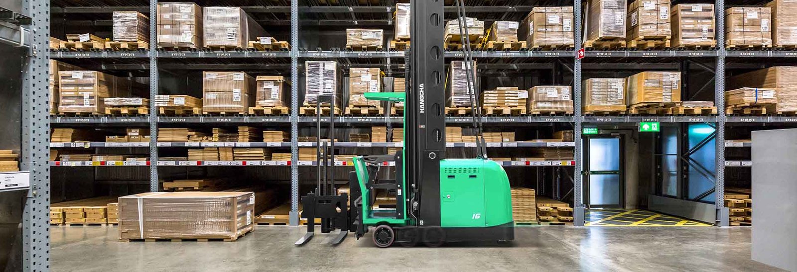 HC Forklift Man up tri-Lateral Electric Stacker - Sudut Teknis 15