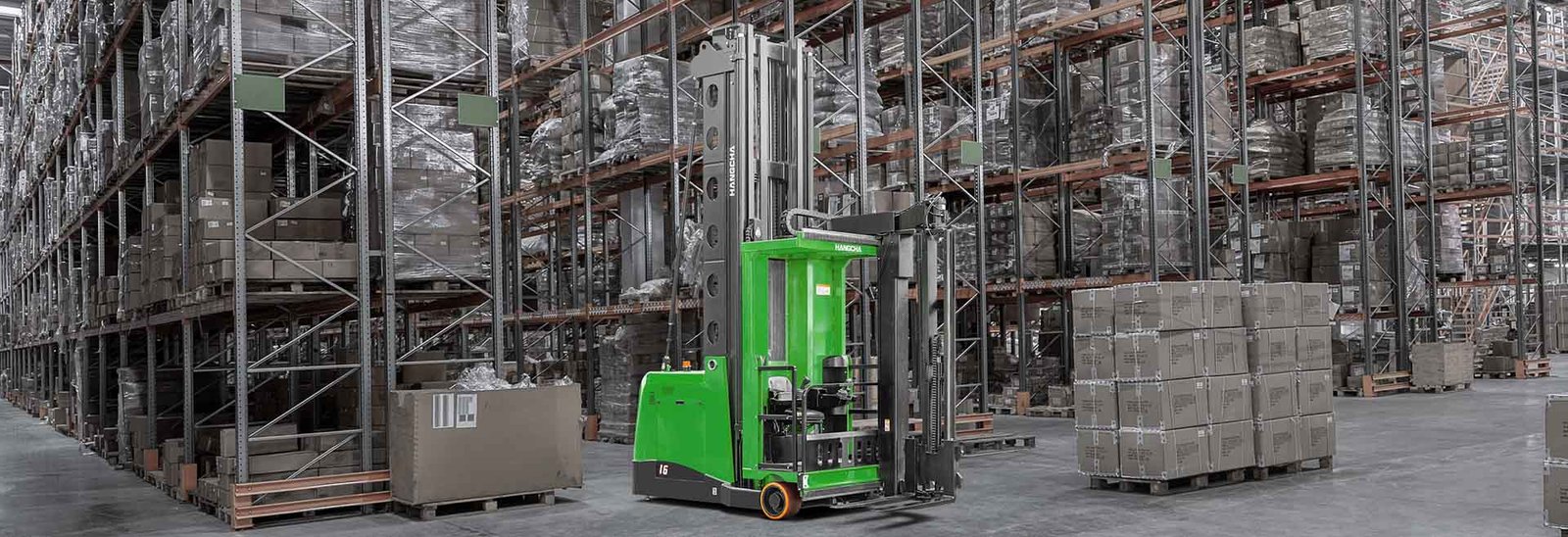 Spesifikasi Teknis HC Forklift Turret Stockpicker(Li-Ion) (Lithium E-Trucks) Kapasitas 1,361~1,588kg