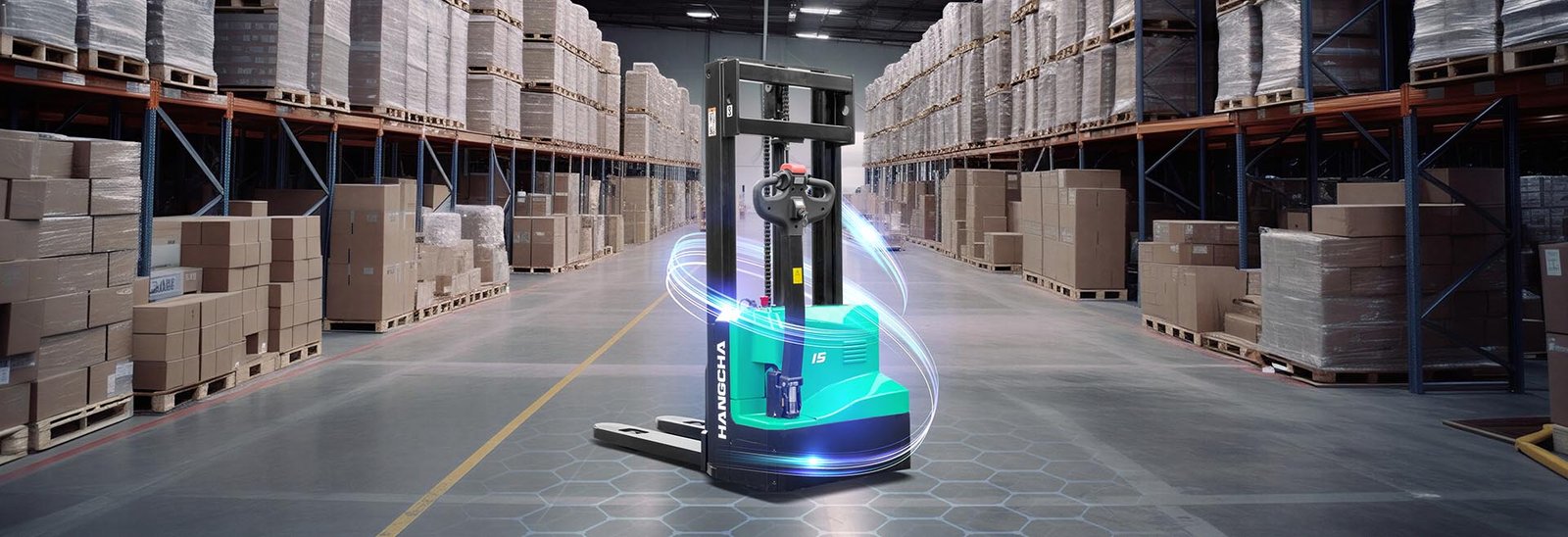 Spesifikasi Teknis HC Forklift XA Series Mini Potential Energy Recovery Stacker (Lithium E-Trucks) Kapasitas 1,200~1,500kg