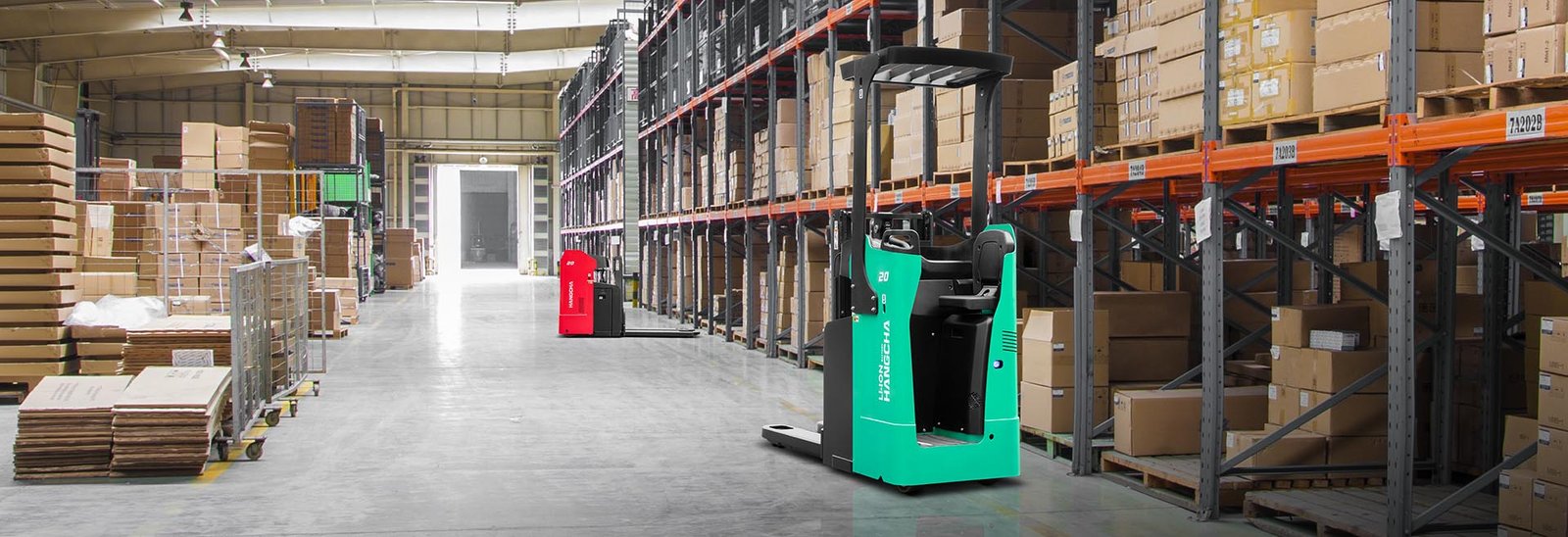 Spesifikasi Teknis HC Forklift XA Series Stand-On And Sideways-Seated Double-Deck Stacker (Lithium E-Trucks) Kapasitas 1,000~2,000kg