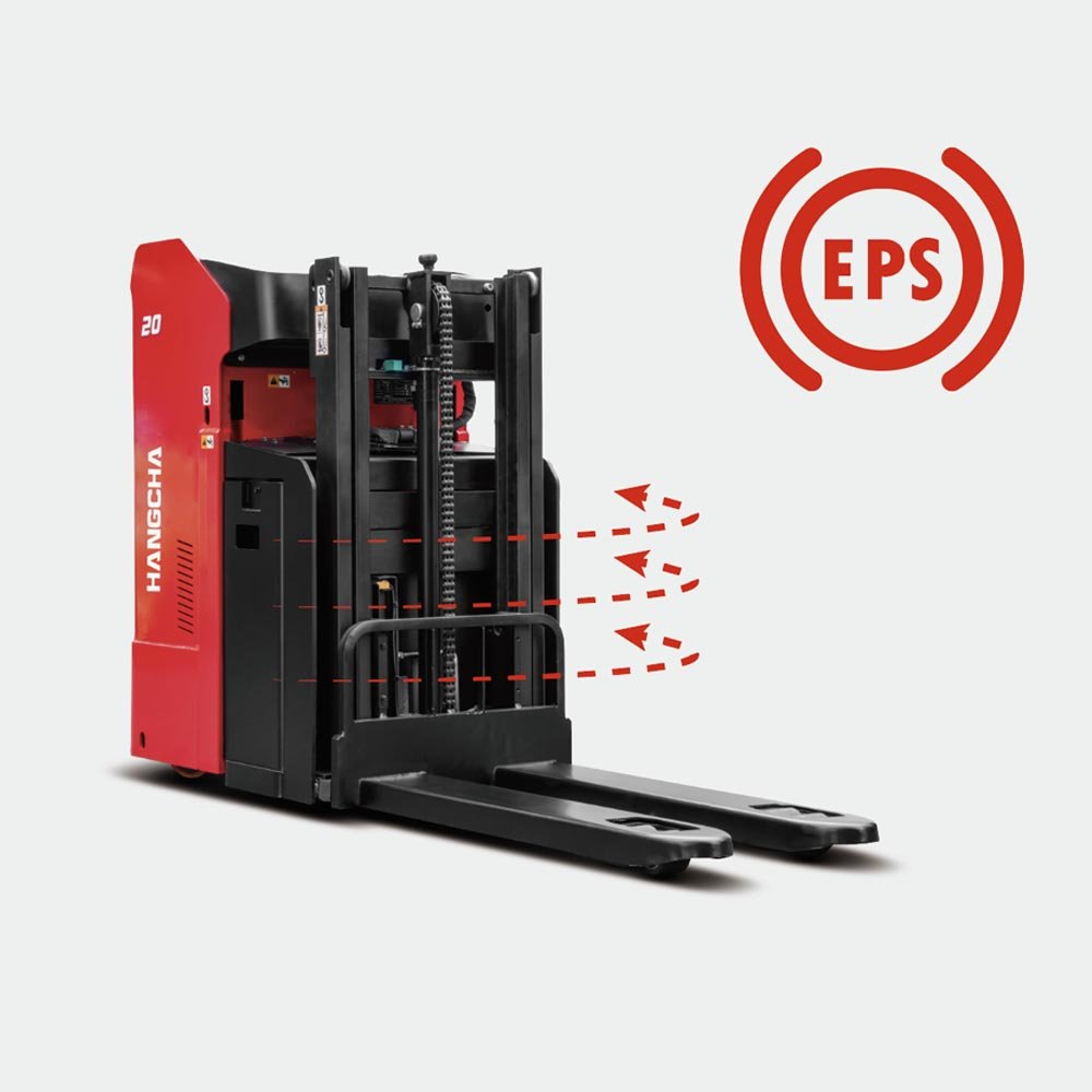 HC Forklift XA Series Stand-On And Sideways-Seated Double-Deck Stacker - Sudut Teknis 5