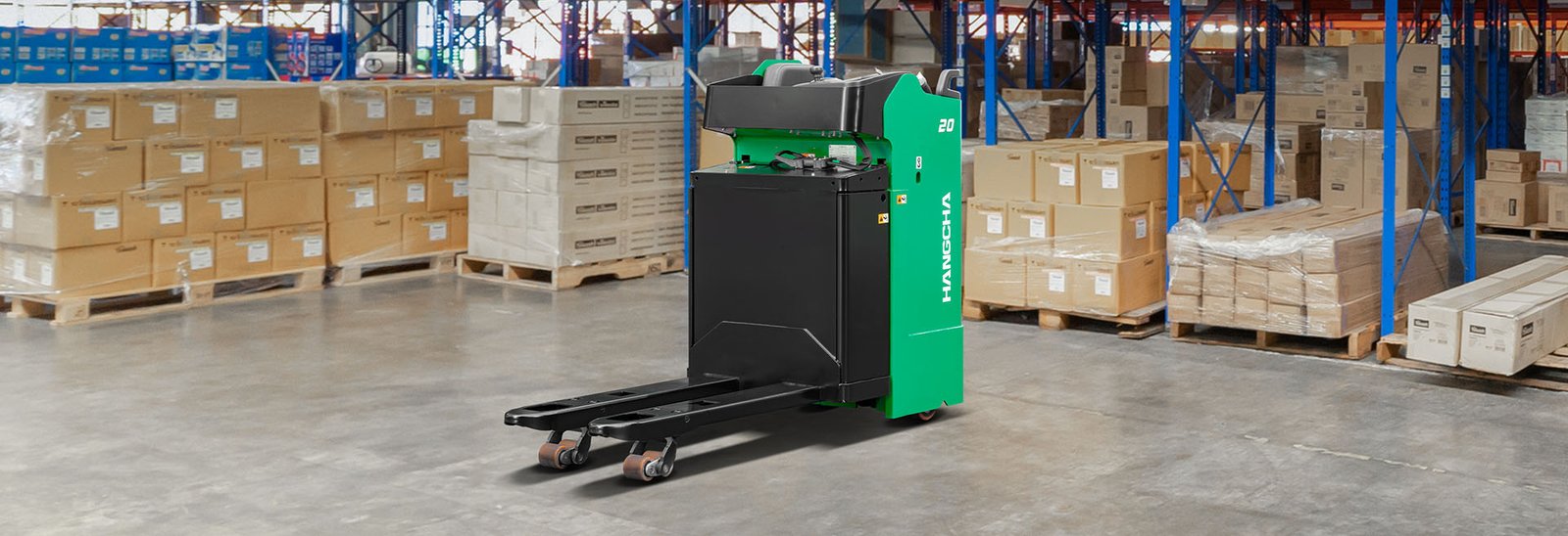 Spesifikasi Teknis HC Forklift XA series stand-on and sideways-seated pallet truck (Lithium E-Trucks) Kapasitas 2,000kg