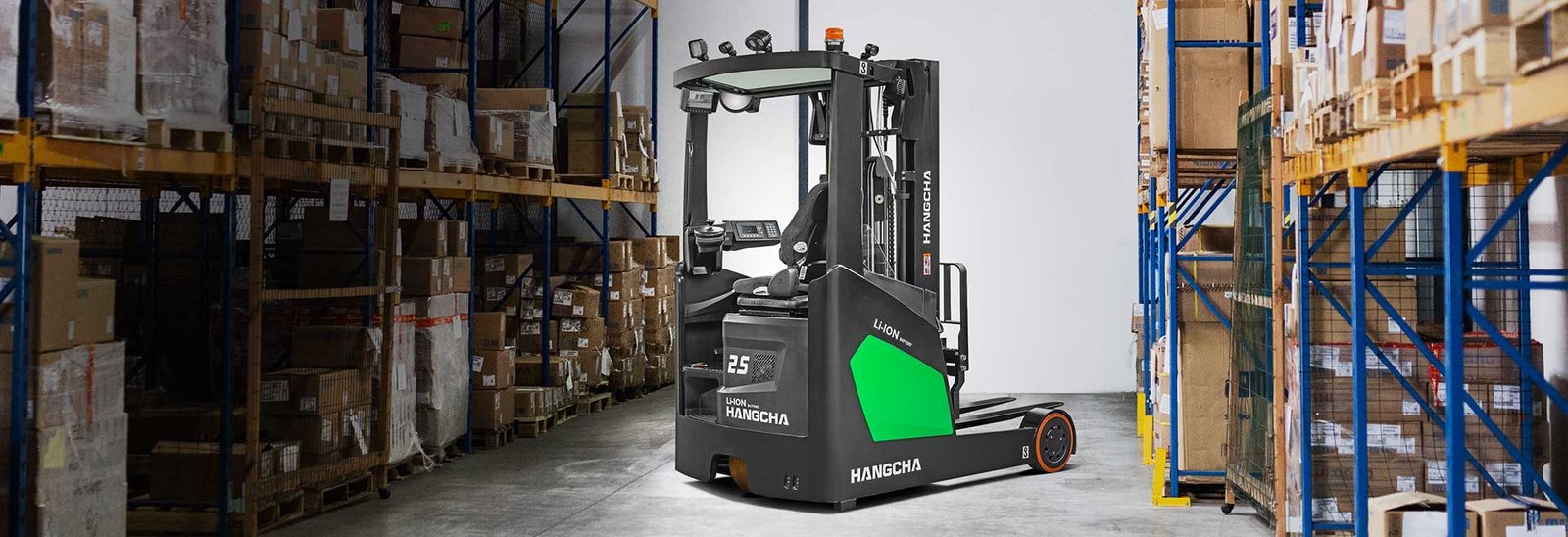 Spesifikasi Teknis HC Forklift XC series reach truck with lithium power 1.4-2.5t (Lithium E-Trucks) Kapasitas 1400~2500kg