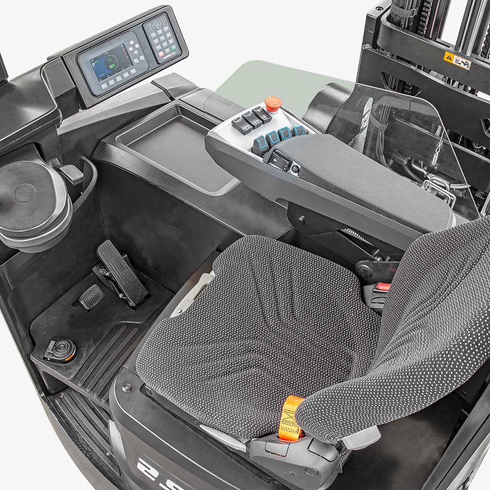 HC Forklift XC series reach truck with lithium power 1.4-2.5t - Sudut Teknis 3