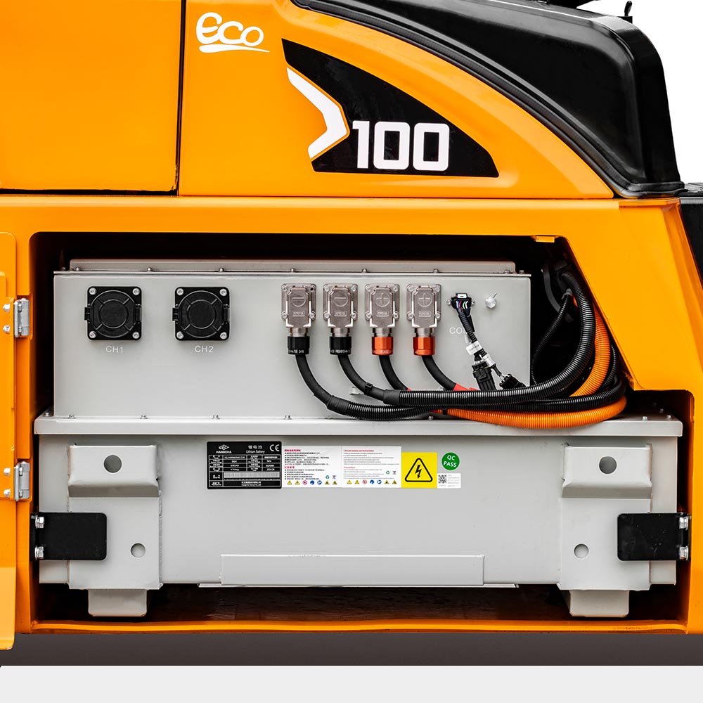 HC Forklift XE Series Electric Forklift Truck With Lithium Power 6.0-10t - Sudut Teknis 2