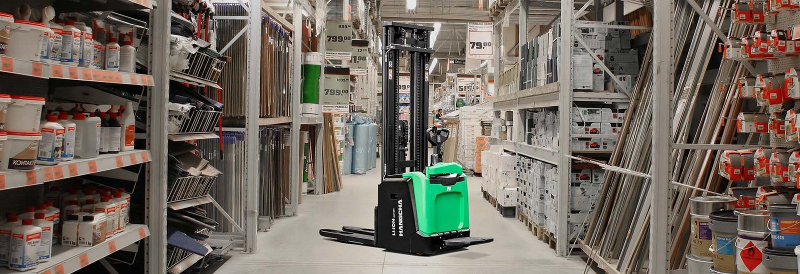 HC Forklift X Series Hi-Range Electric Stacker With Lithium Power - Sudut Teknis 13