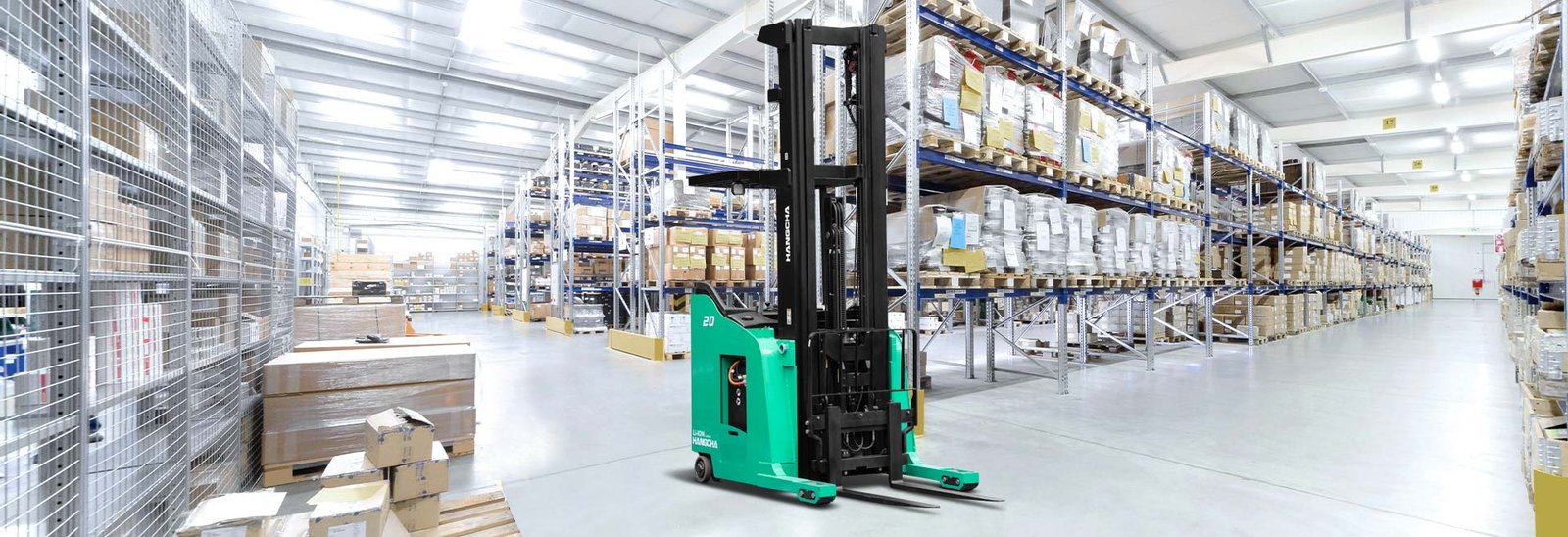 HC Forklift X Series Sit-Down Narrow Aisle Reach Truck - Sudut Teknis 15