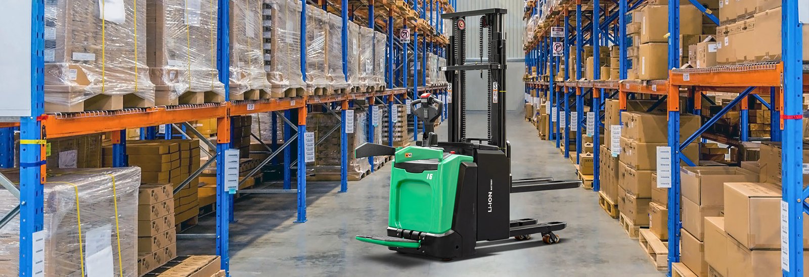 Spesifikasi Teknis HC Forklift X series pallet stacker with initial lift (Lithium E-Trucks) Kapasitas 1,200~1,600kg