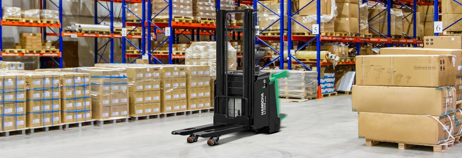 HC Forklift X series pallet stacker with initial lift - Sudut Teknis 16