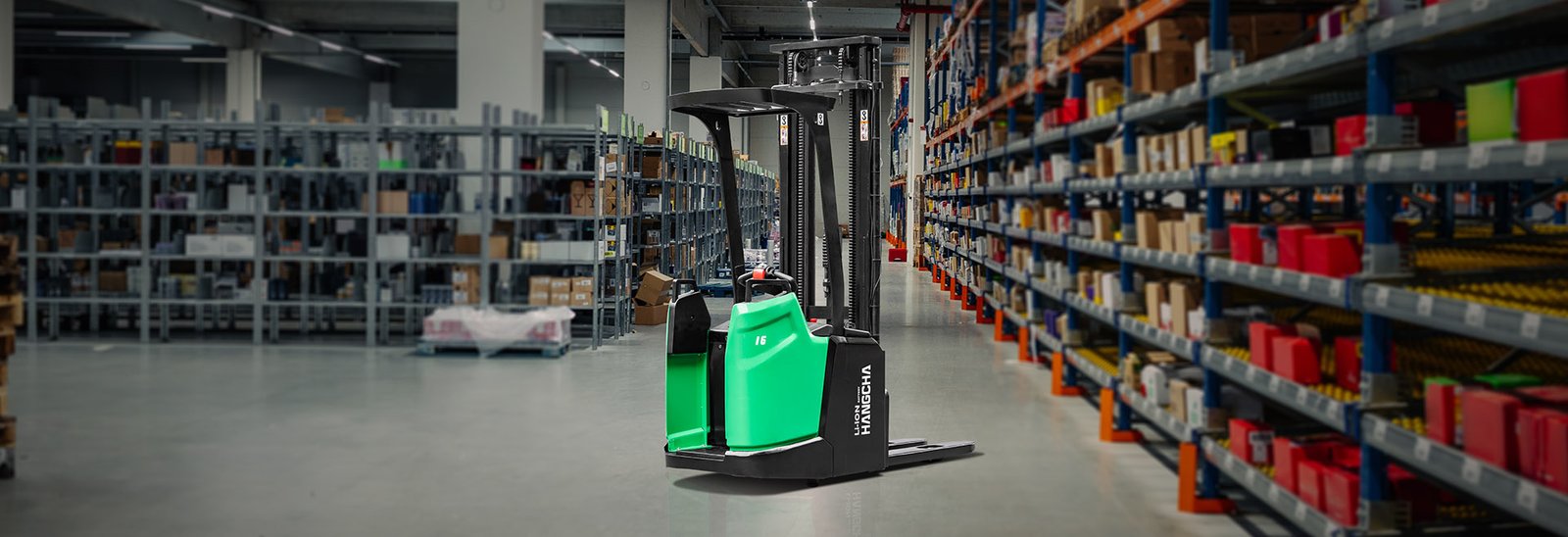 Spesifikasi Teknis HC Forklift X series rider pallet stackers (Lithium E-Trucks) Kapasitas 1,400~1,600kg