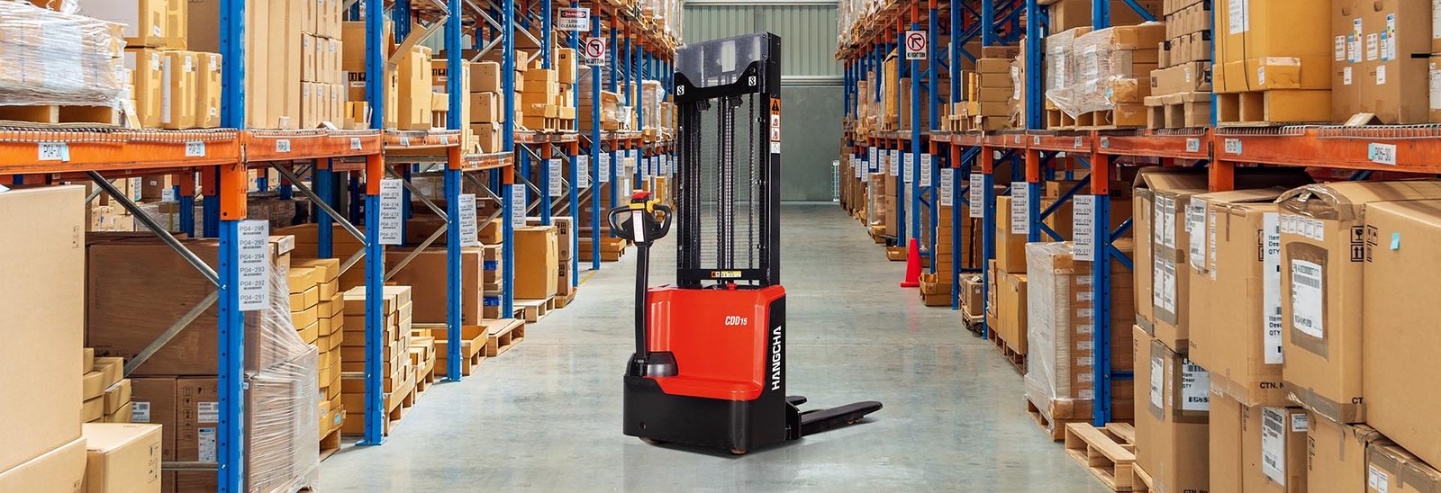 Spesifikasi Teknis HC Forklift WS Series Electric Pedestrian Stacker (Pallet Stackers) Kapasitas 1,500kg