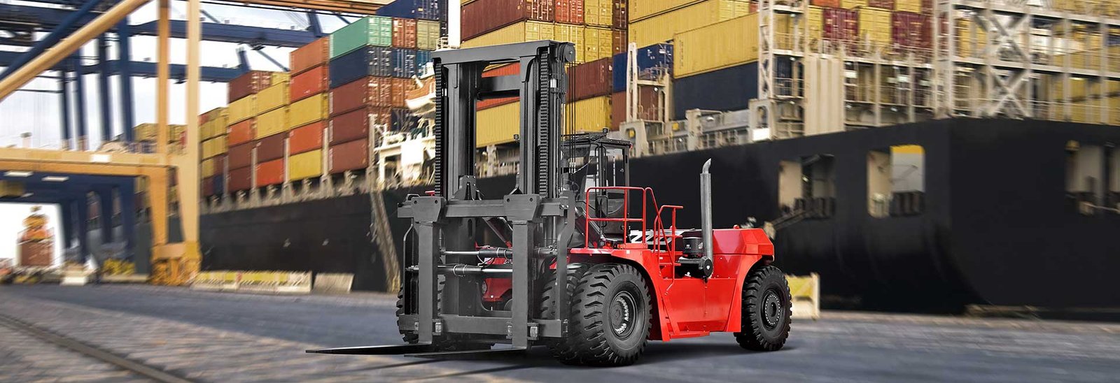 Spesifikasi Teknis HC Forklift 38-48t Internal Combustion Counterbalanced Forklift Truck (Port Machinery) Kapasitas 38,000~48,000kg