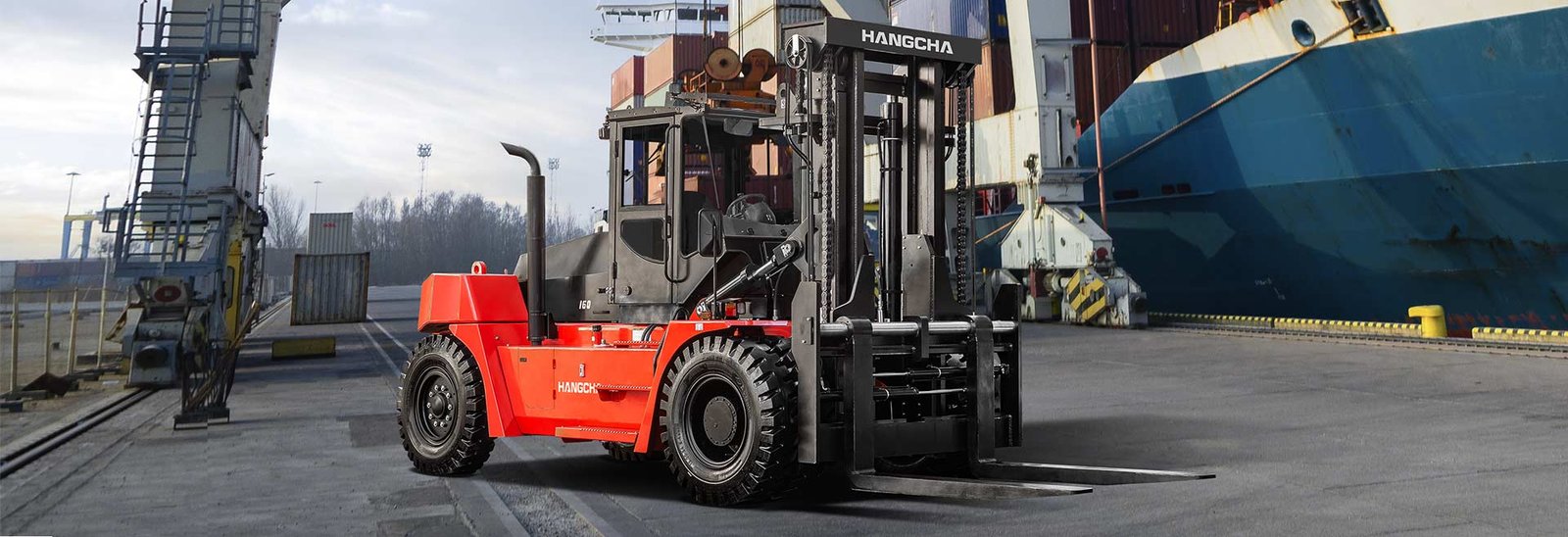 HC Forklift A series 14-18t Internal Combustion Truck - Sudut Teknis 12