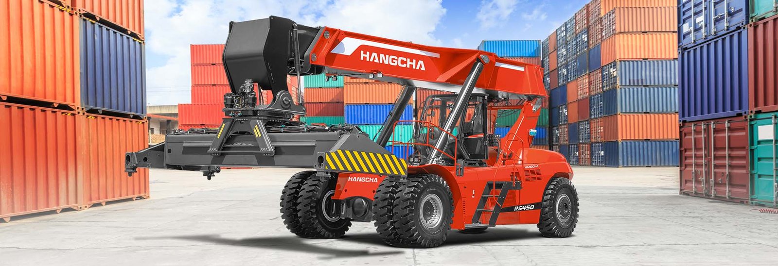 Spesifikasi Teknis HC Forklift X Series Reachstacker 45t (Port Machinery) Kapasitas 16,000~45,000kg