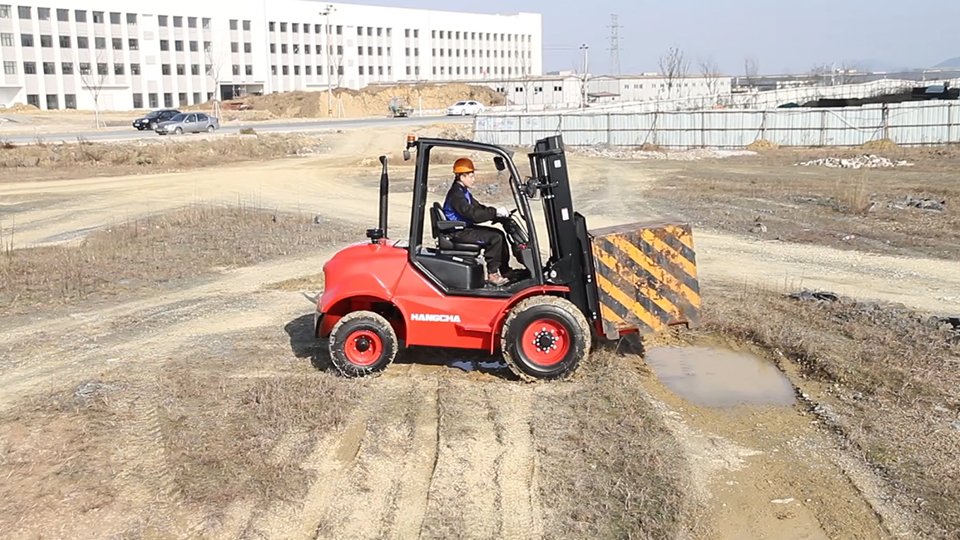 HC Forklift 2.5-3.5t Two-Wheel Drive Rough Terrain Forklift Truck - Sudut Teknis 8