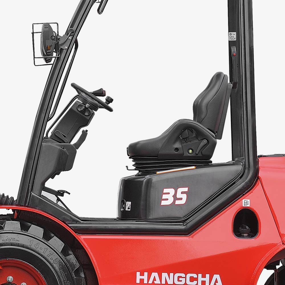 HC Forklift 2.5-3.5t Two-Wheel Drive Rough Terrain Forklift Truck - Sudut Teknis 3