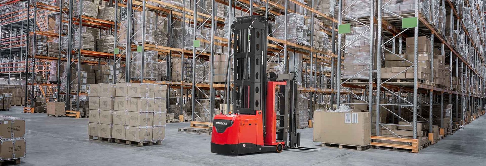Spesifikasi Teknis HC Forklift Turret Stockpicker (Very Narrow Aisle Trucks) Kapasitas 1,361~1,588kg