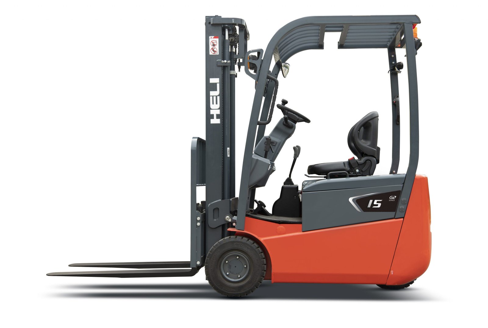 Heli HELI Electric Forklift - Heli 1.3-1.5t G2 Series Three Wheel Rear Drive Electric Forklift