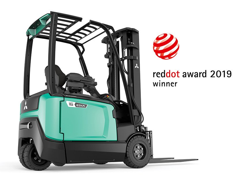 Mitsubishi FB14N2T EDiA EM 3-Wheel Electric Counterbalance Forklift (1.400 kg) - Tampilan 3
