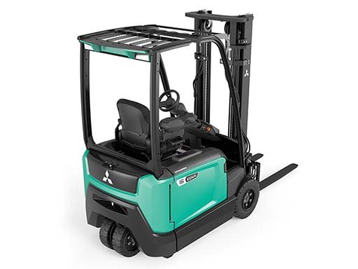 Mitsubishi FB14N2T EDiA EM 3-Wheel Electric Counterbalance Forklift (1.400 kg) - Tampilan 4