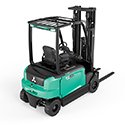 Mitsubishi FB16N2 EDiA EM 4-Wheel Electric Counterbalance Forklift (1.600 kg) - Tampilan 2