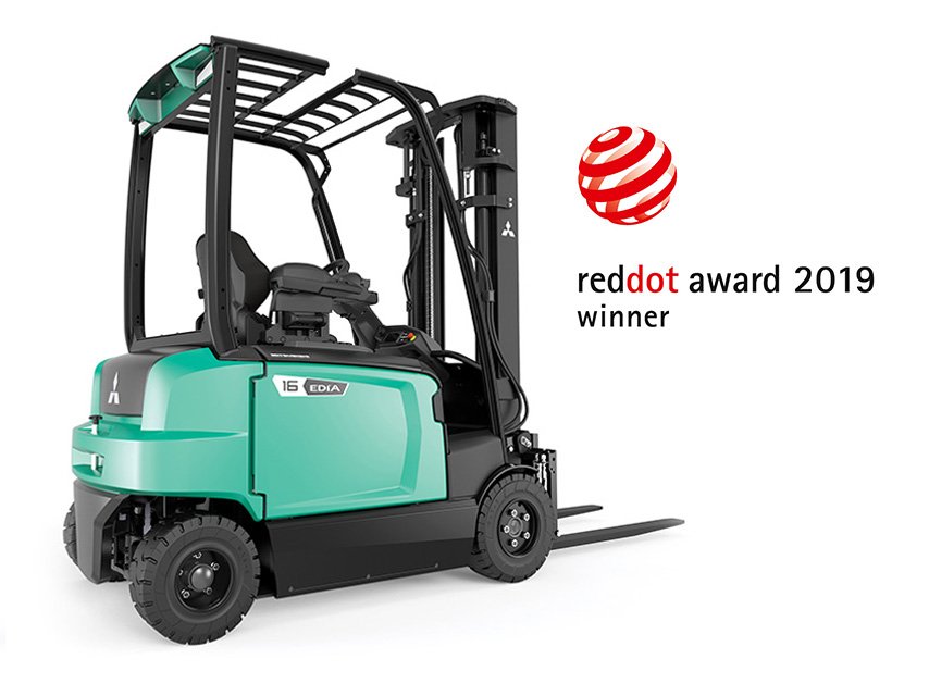 Mitsubishi FB16N2 EDiA EM 4-Wheel Electric Counterbalance Forklift (1.600 kg) - Tampilan 3