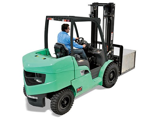 Mitsubishi FD50N3 GRENDiA EX Heavy-Duty Diesel Forklift (5.000 kg) - Tampilan 4