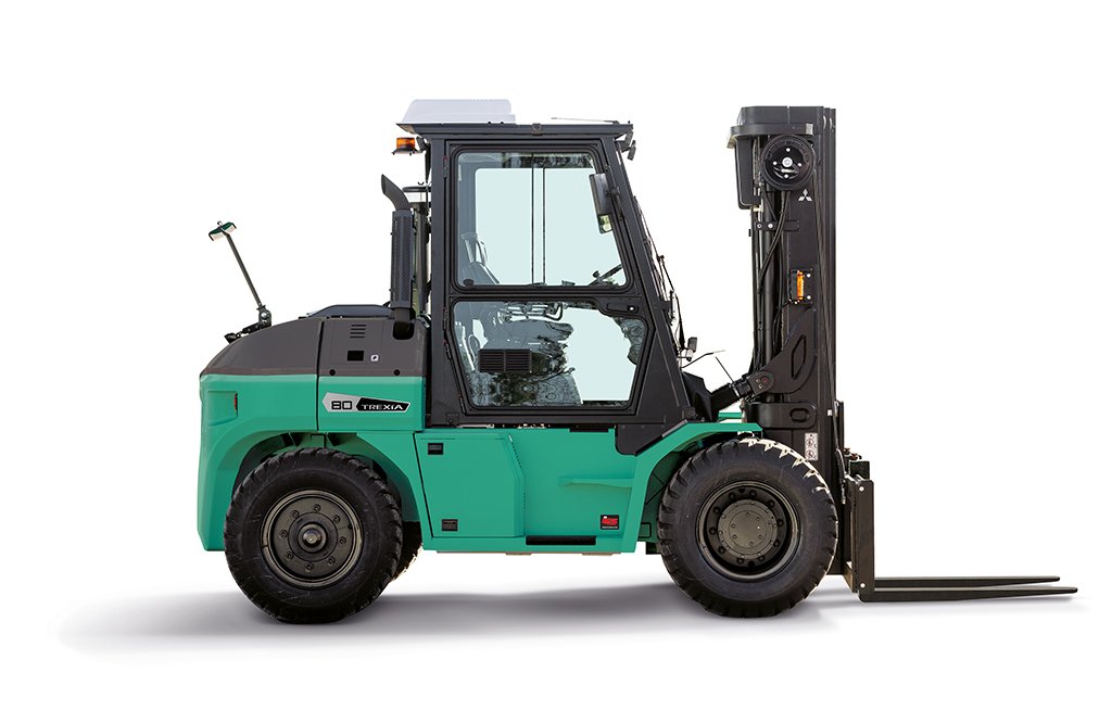 Mitsubishi FD100N3 TREXiA ES Heavy-Duty Diesel Forklift (10.000 kg) - Tampilan 3