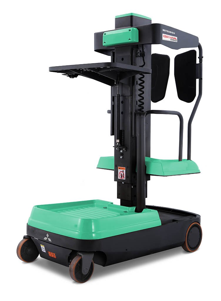 Mitsubishi MOPB015Q1 ESSENTiAL Range Mini Mobile Order Picker (90.150.130 kg) - Tampilan 2