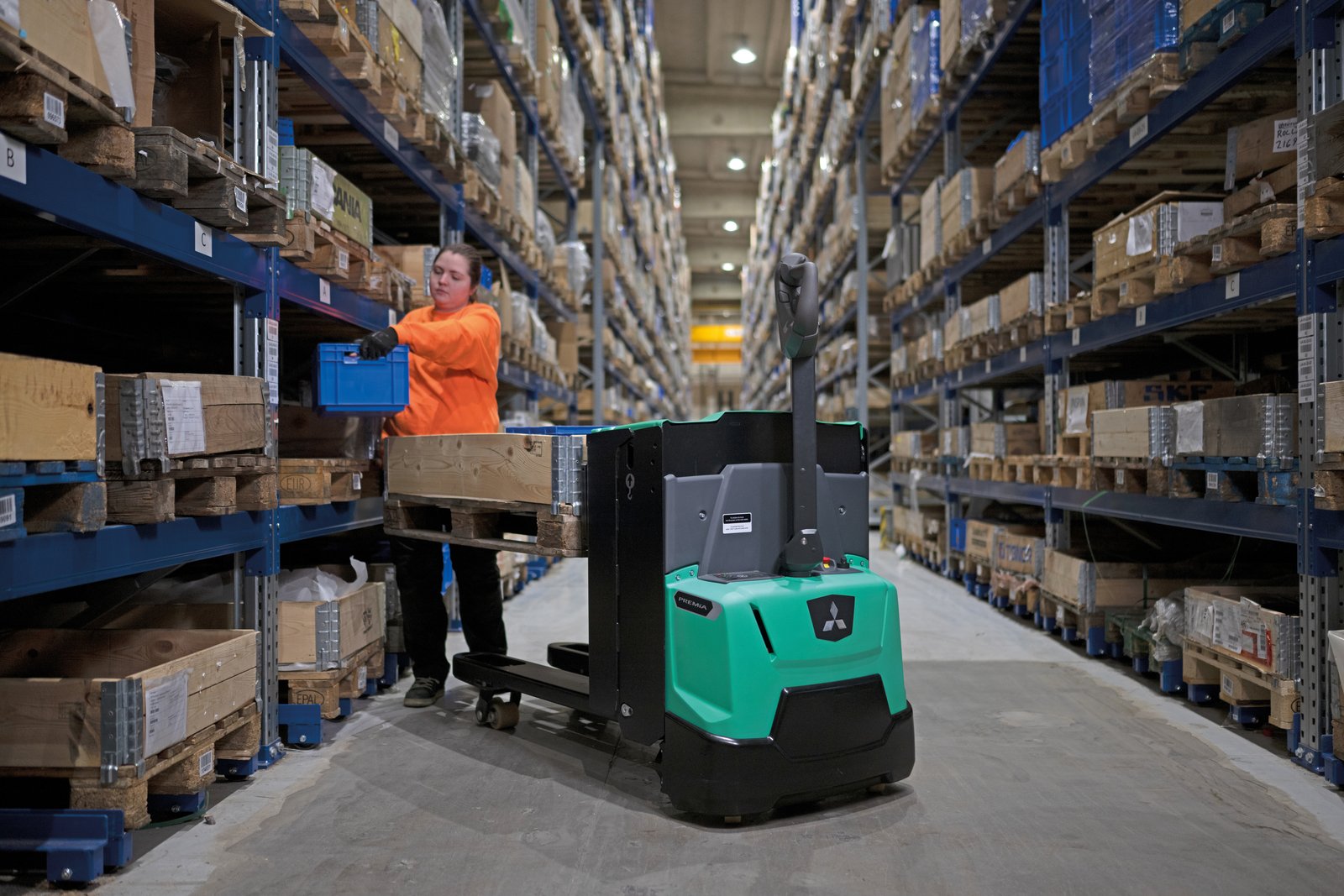 Mitsubishi PBP20N3E PREMiA ES Pedestrian Power Pallet Truck (2.000.700 kg) - Tampilan 4