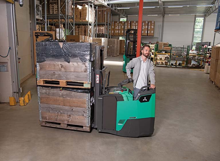 Mitsubishi PBF20N3DR PREMiA EM Double Pallet Handler Truck (200.010.001.000 kg) - Tampilan 3