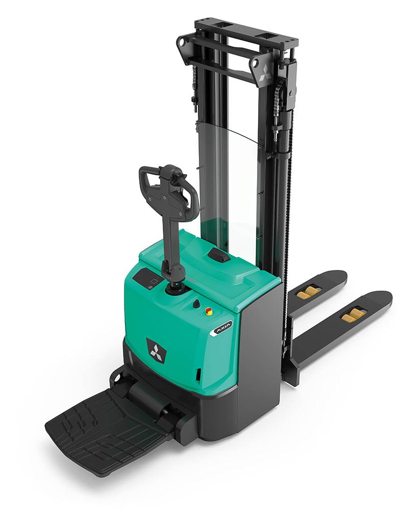 Mitsubishi SBP10N3 AXiA ES Compact Pedestrian Pallet Stacker (1.000 kg) - Tampilan 4
