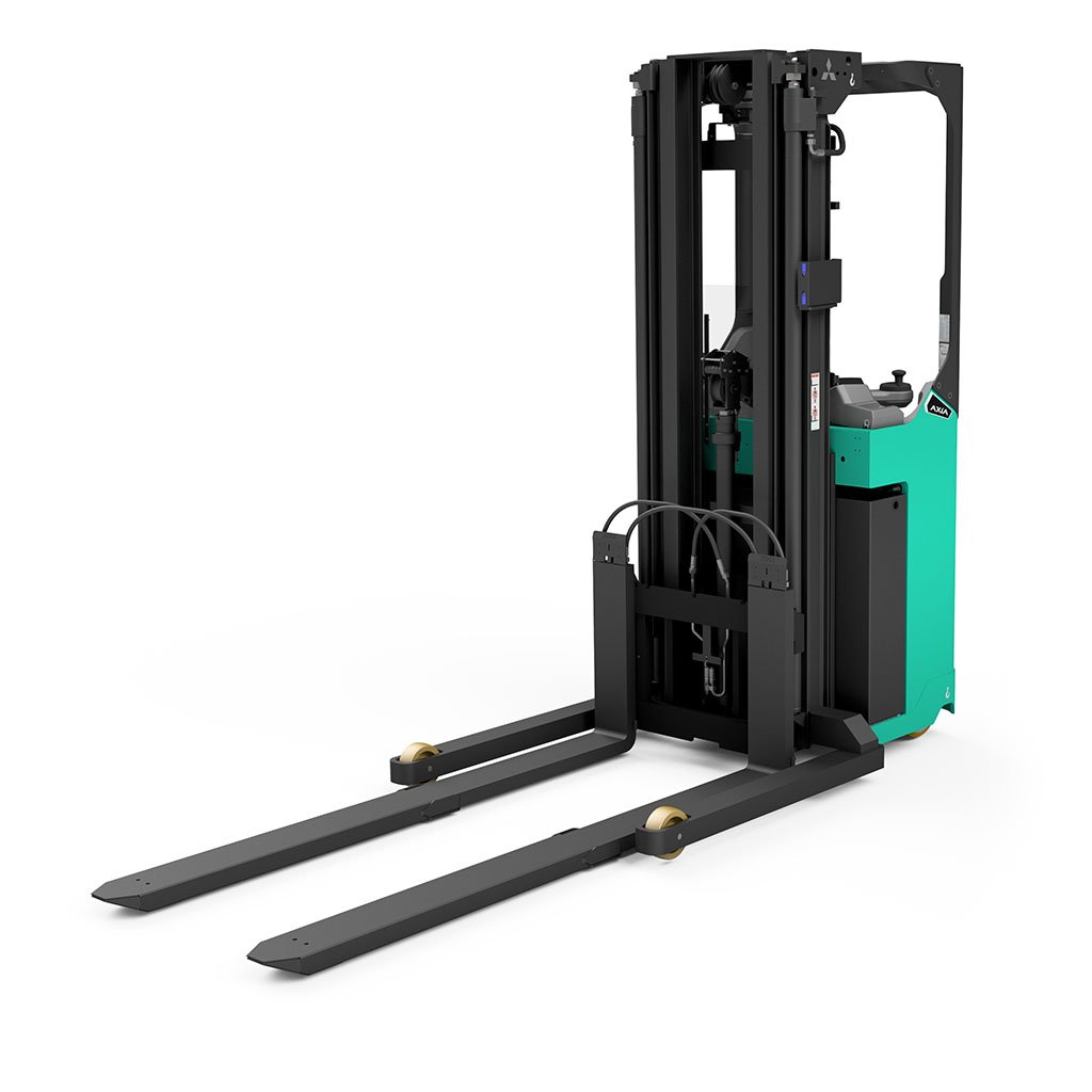 Mitsubishi SBR12N2TF AXiA XL Stand-In Telescopic Fork Stacker (1.200 kg) - Tampilan 3